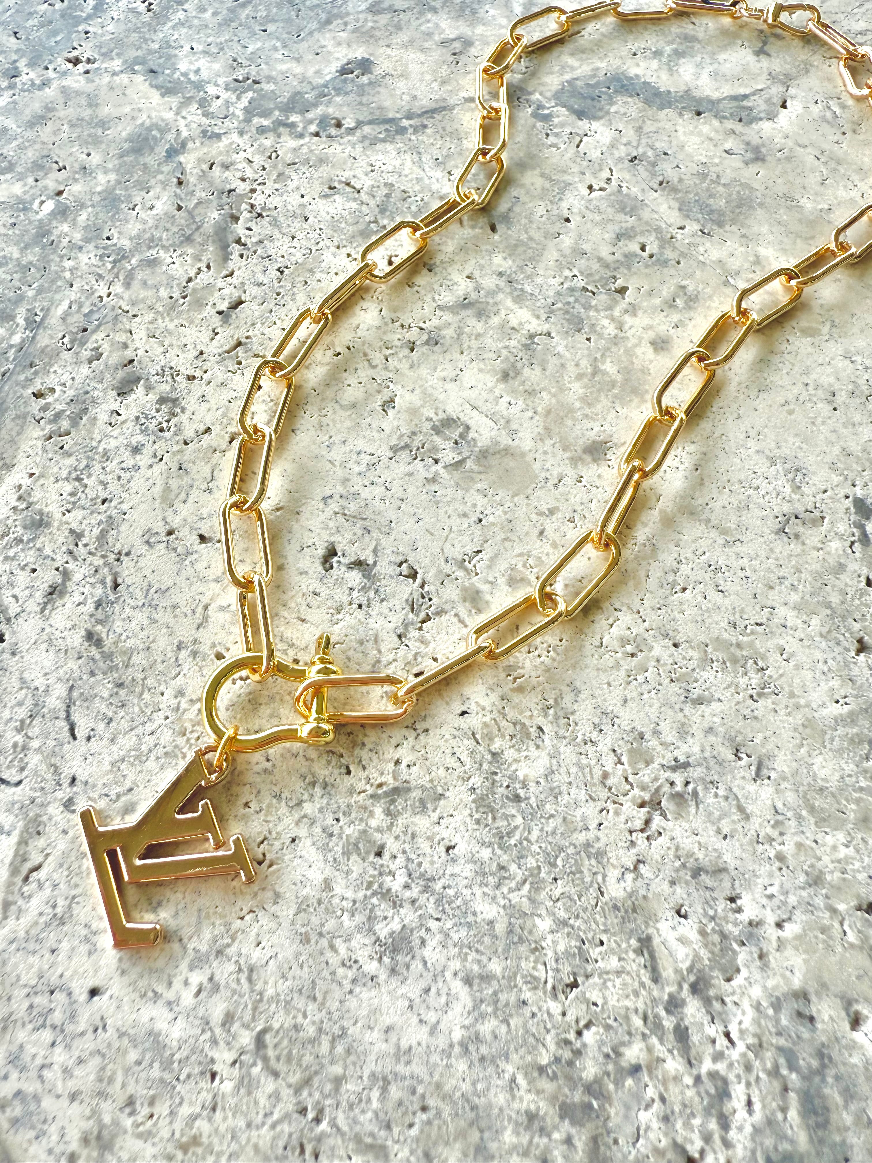 LV Classic Link Charm Necklace