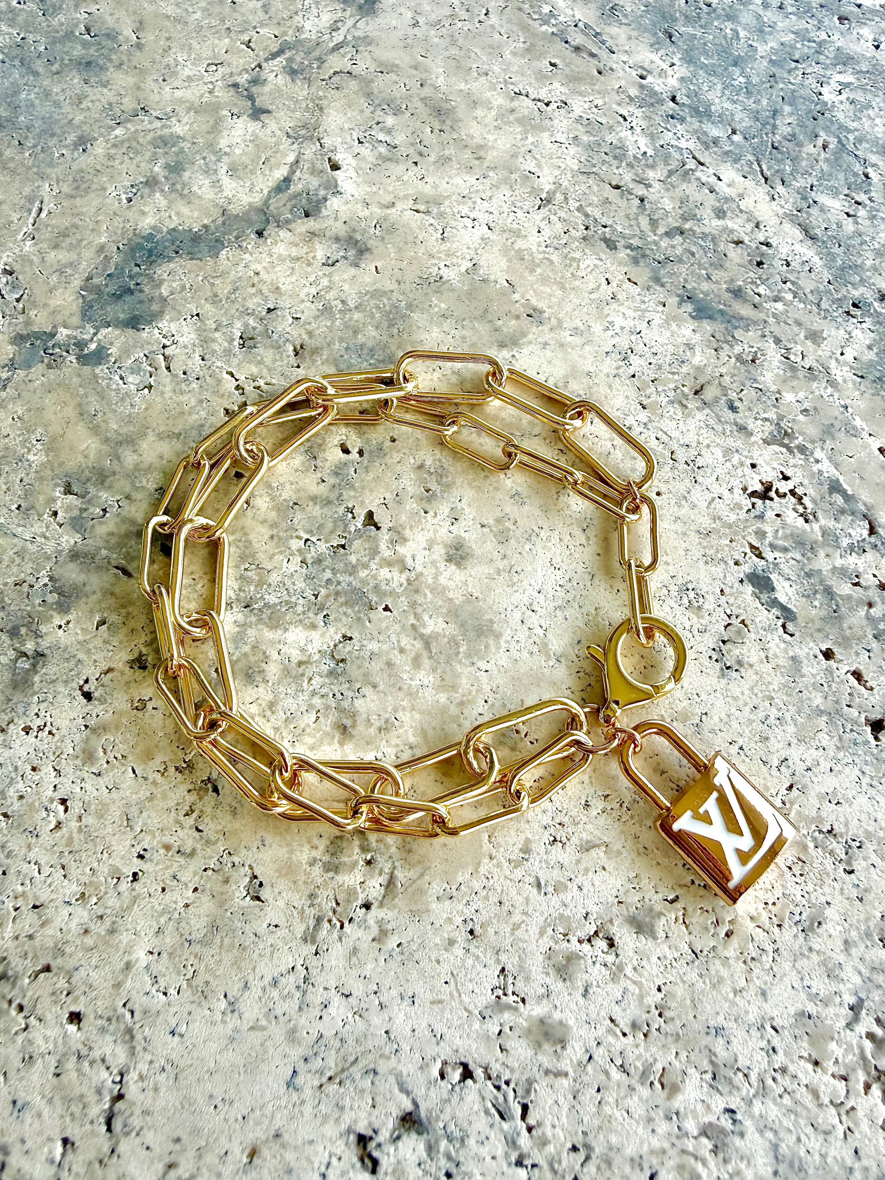 LV White Lock bracelet