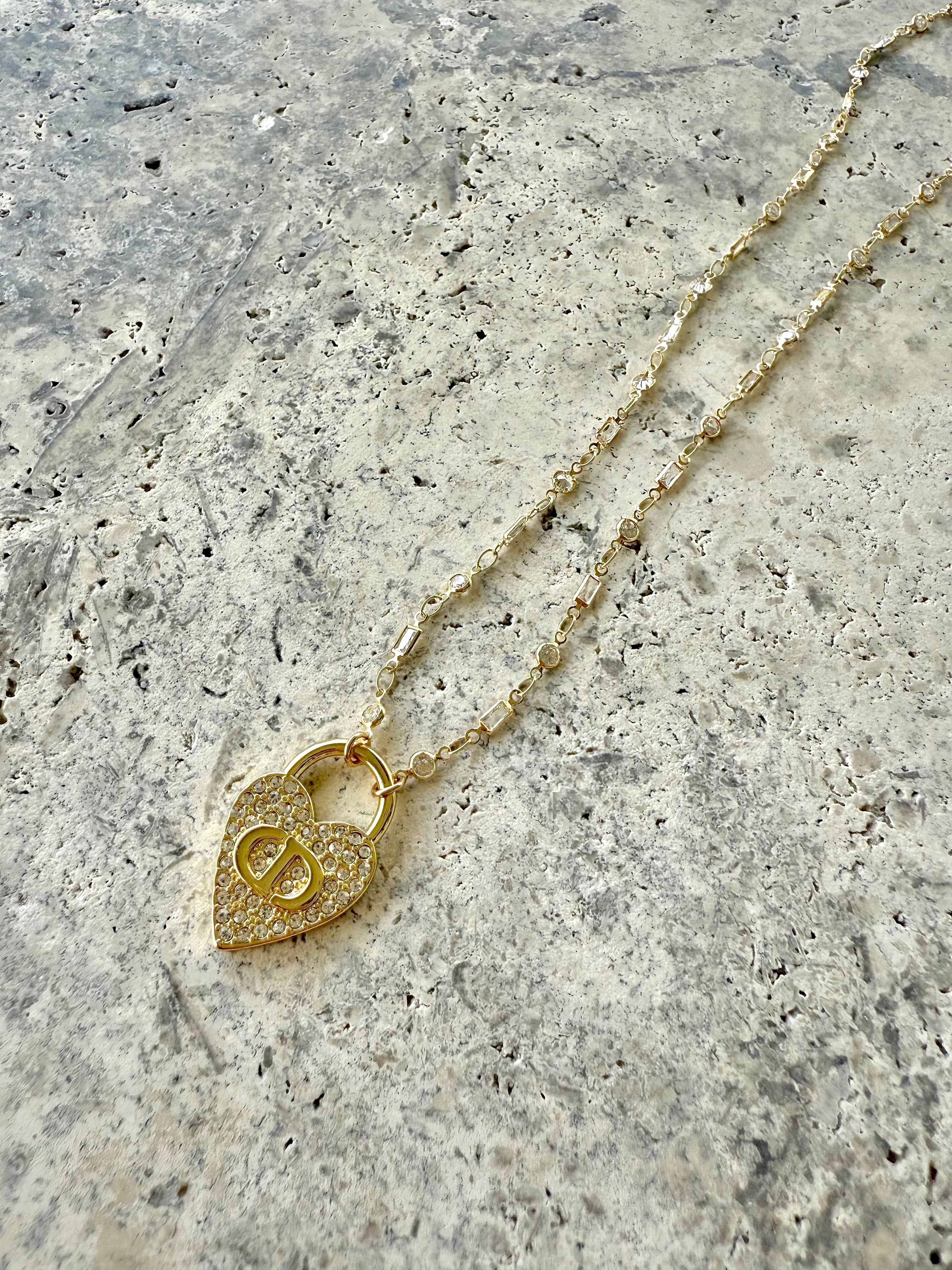 DR CZ Heart Necklace