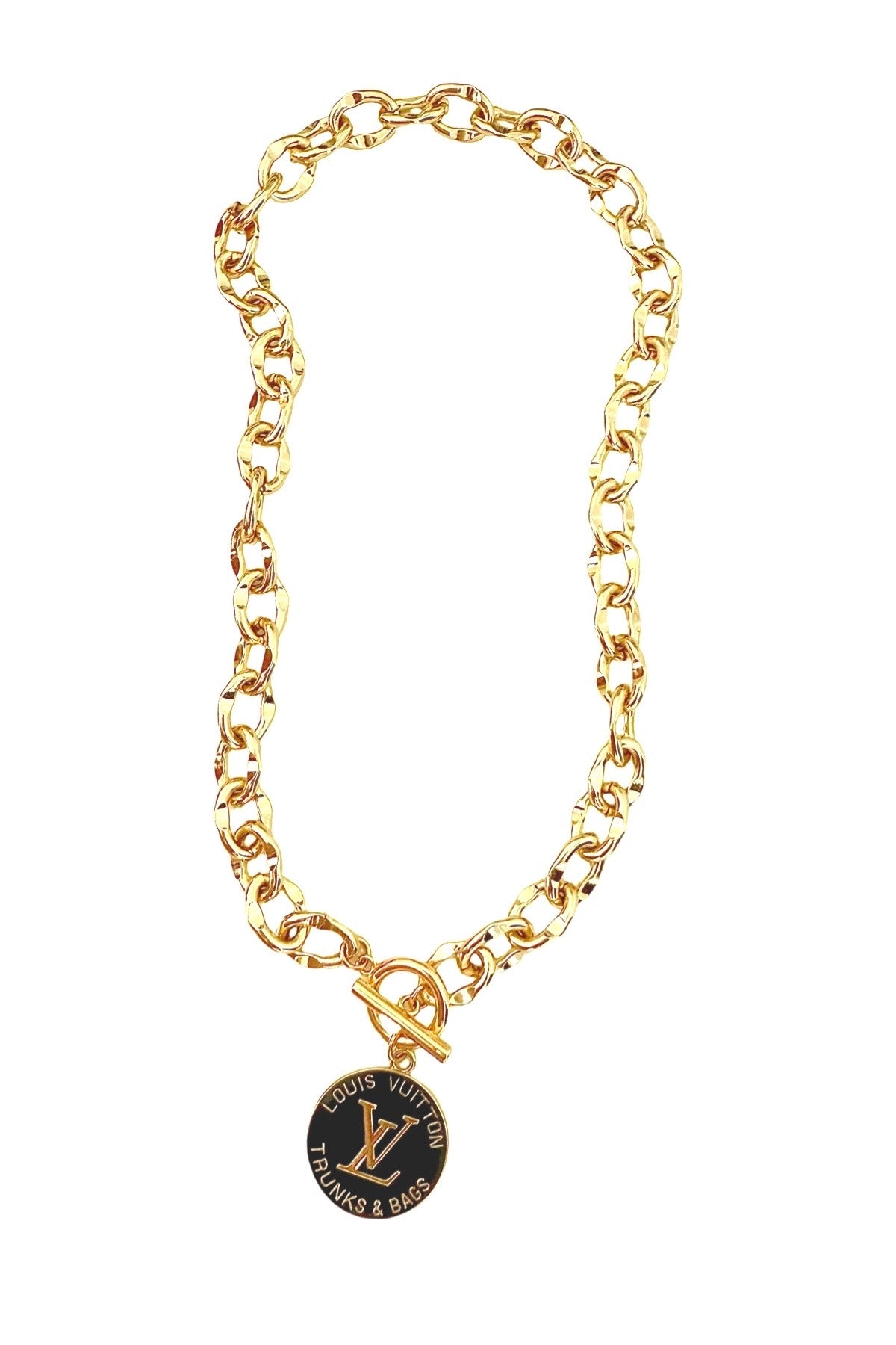 LV Black Trunks & Bags Necklace