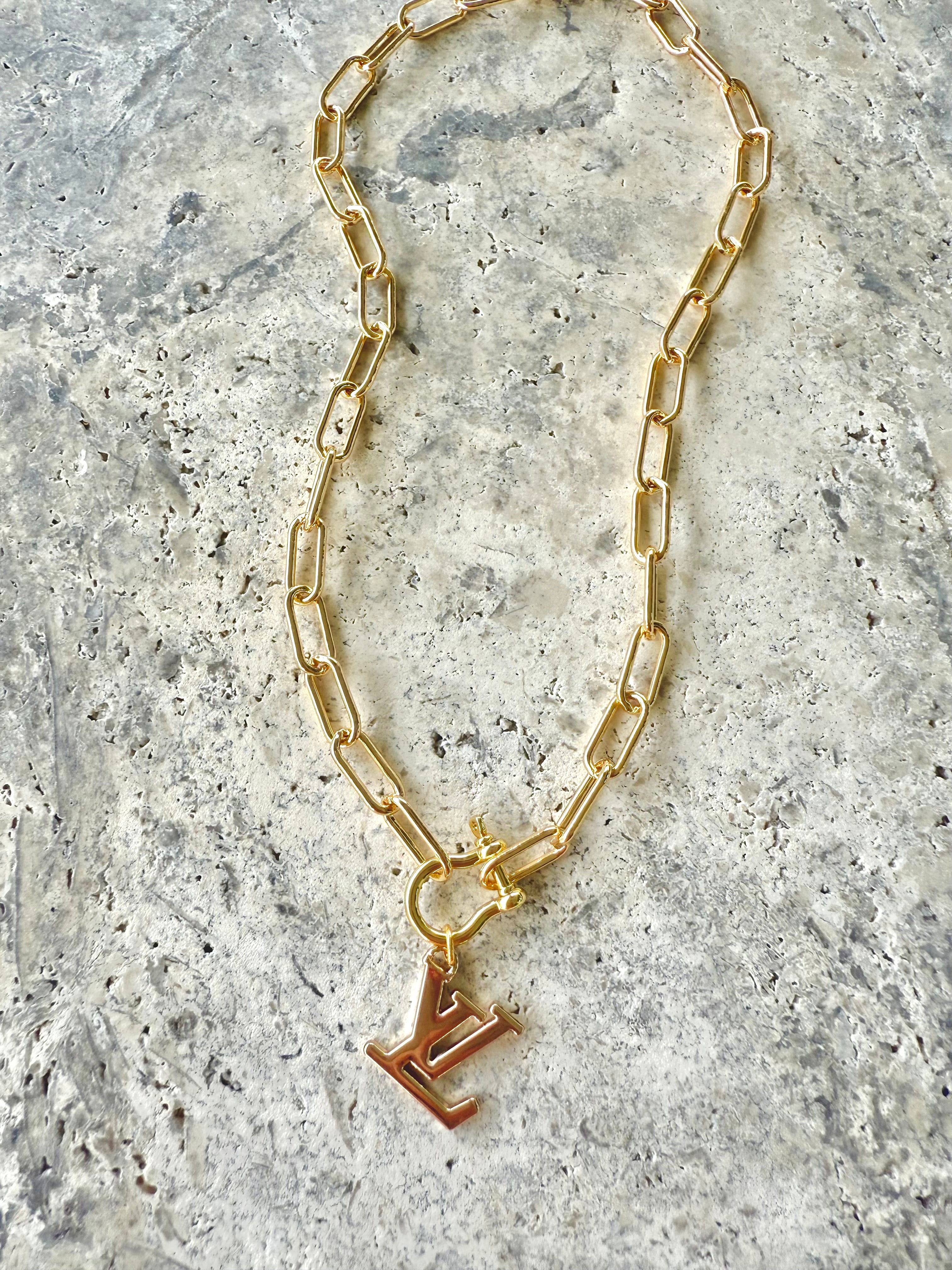 LV Classic Link Charm Necklace