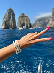CC CZ Pearl Button bracelet