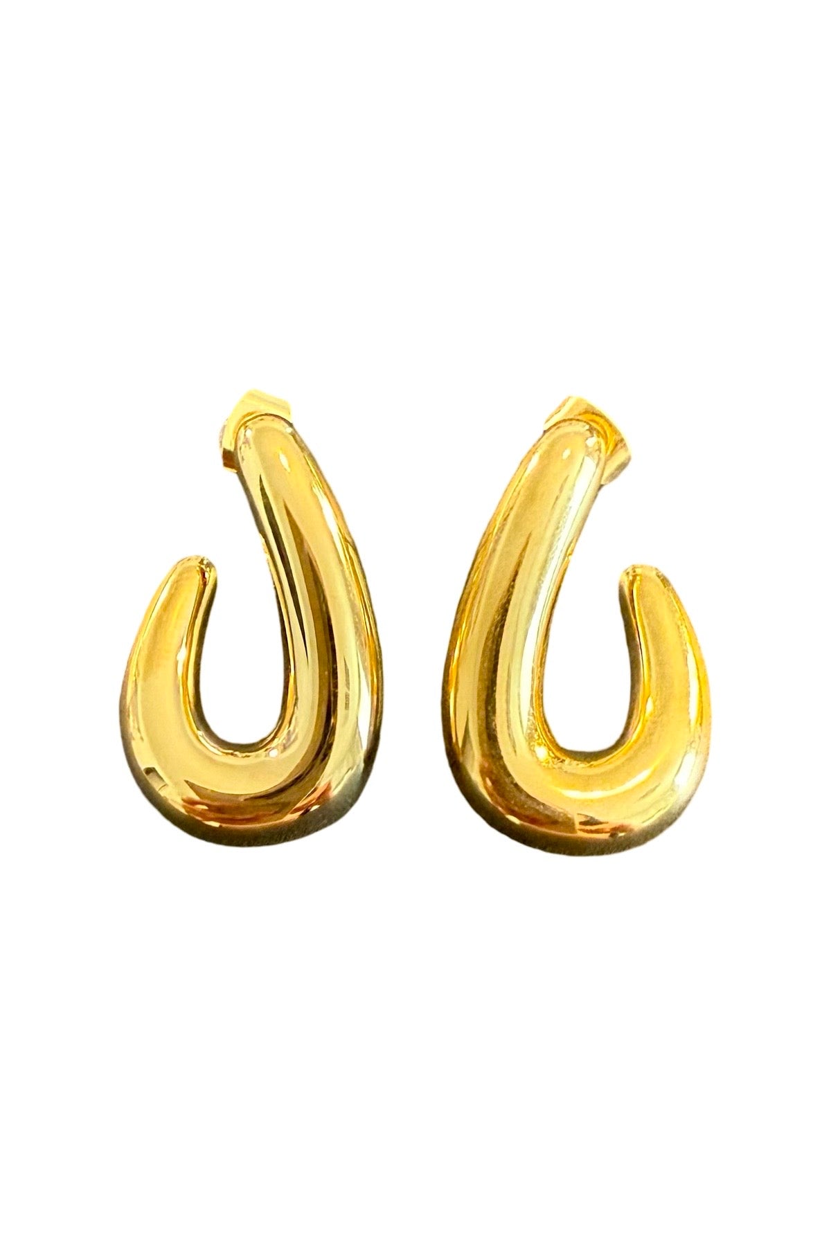 Gold L-shaped Earrings
