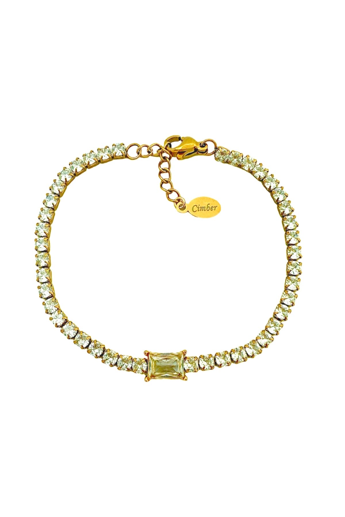 Rectangle CZ Tennis Bracelet
