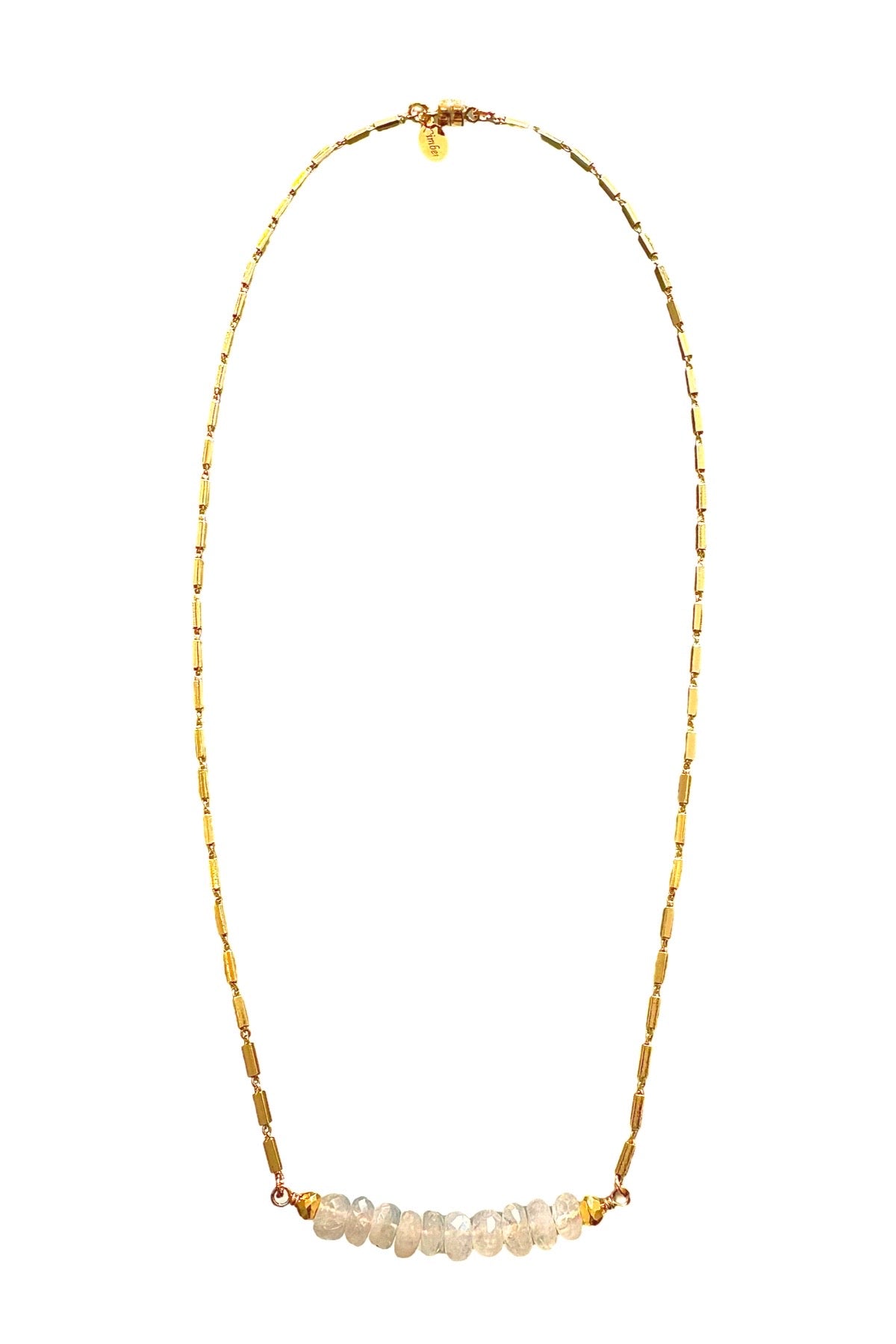 Rondelle Bar Necklace +6 stones