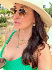 GG CZ Clover Necklace