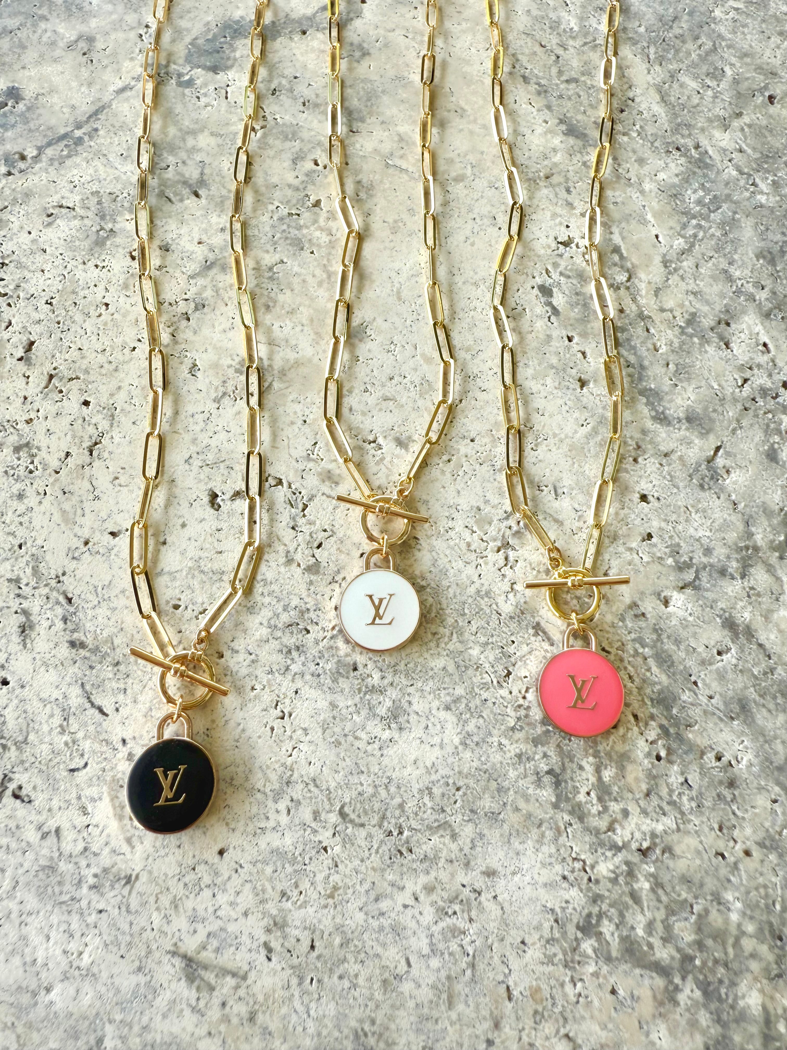 LV Link Charm Necklace