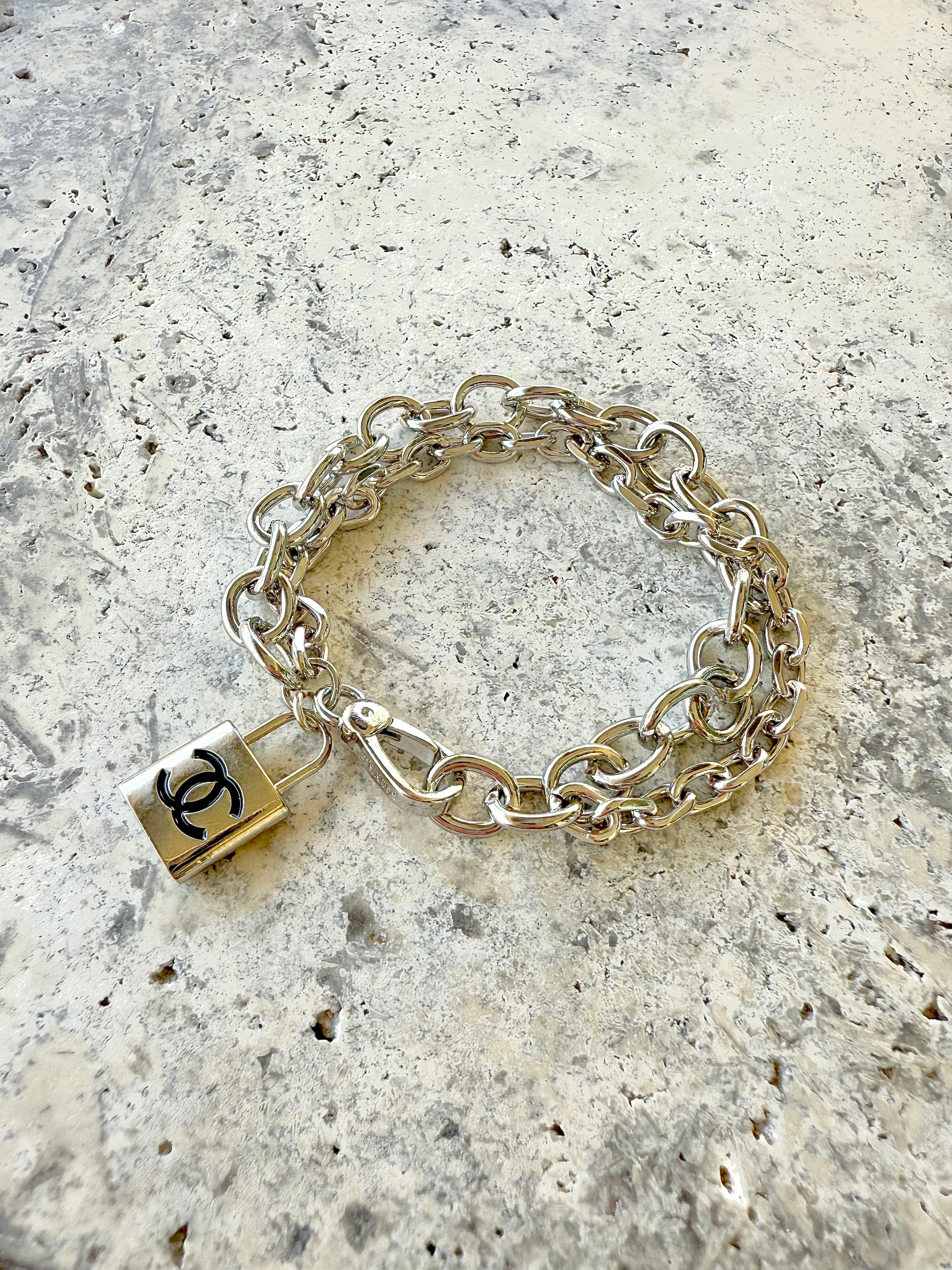 CC Silver Black Lock bracelet