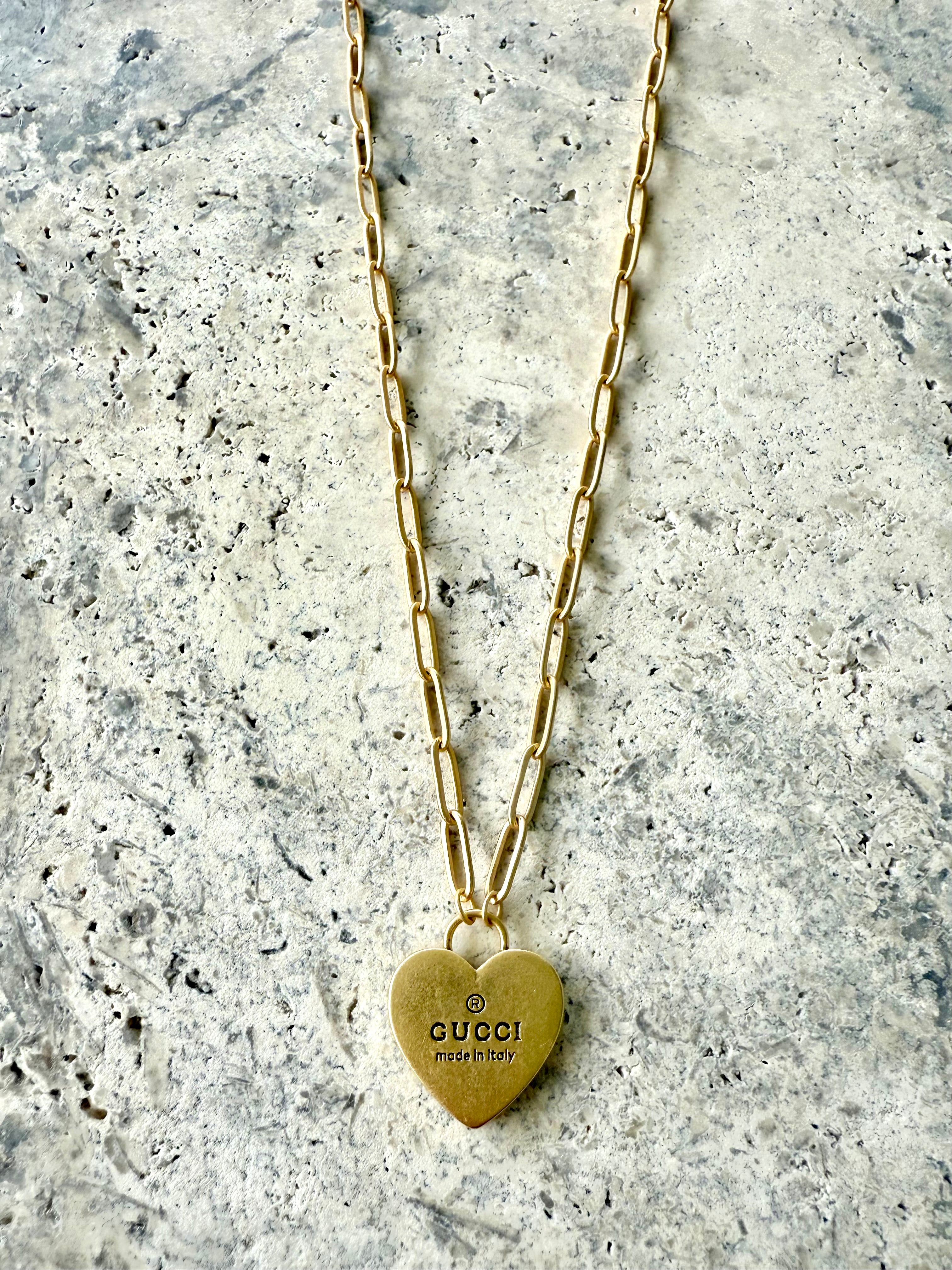 GG Gold Heart Necklace