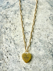 GG Gold Heart Necklace