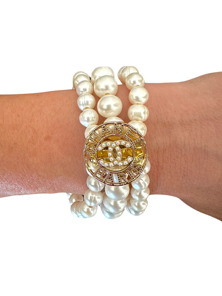 CC Pearl in Paris Button bracelet – Cimber Designs