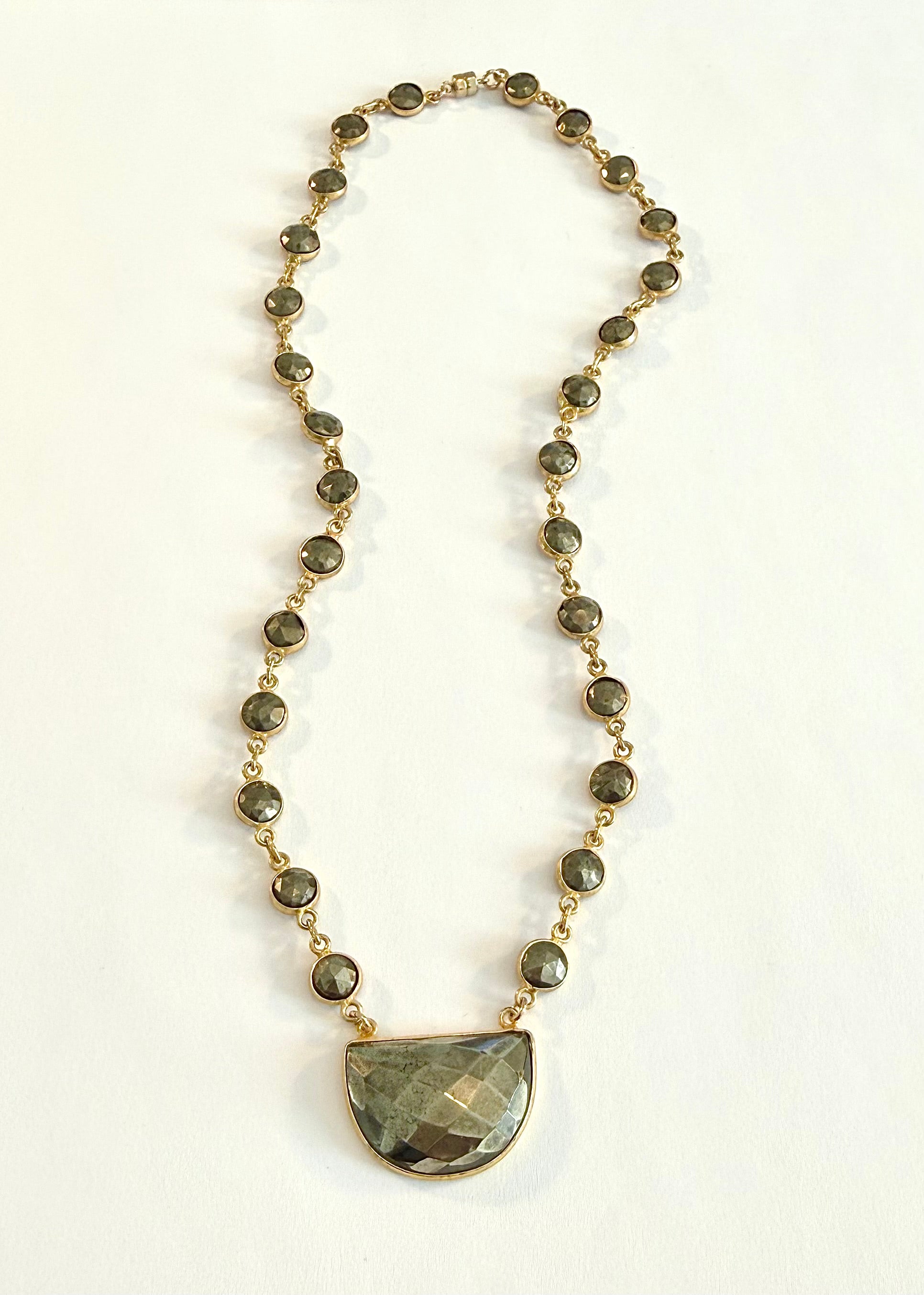 Pyrite pendant Necklace