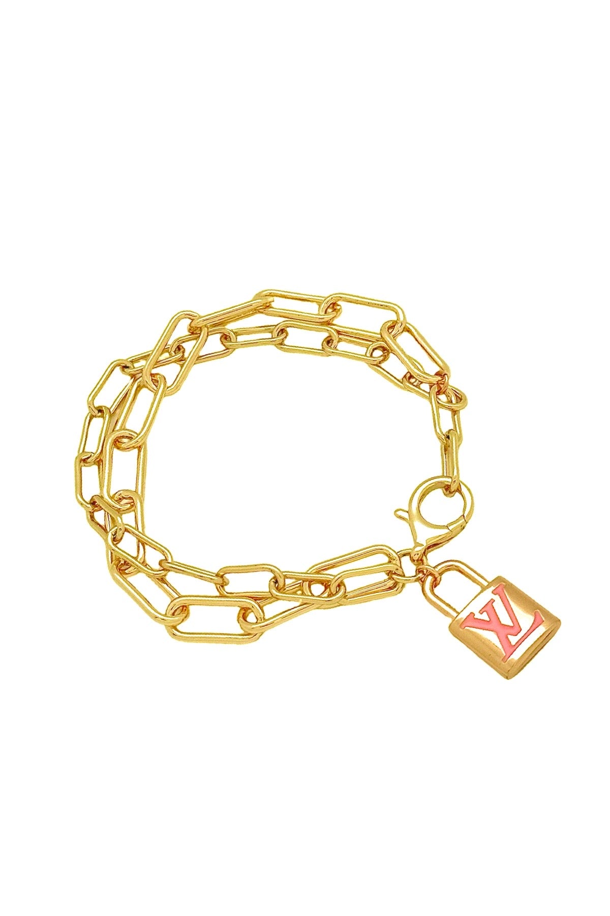 LV Pink Lock bracelet