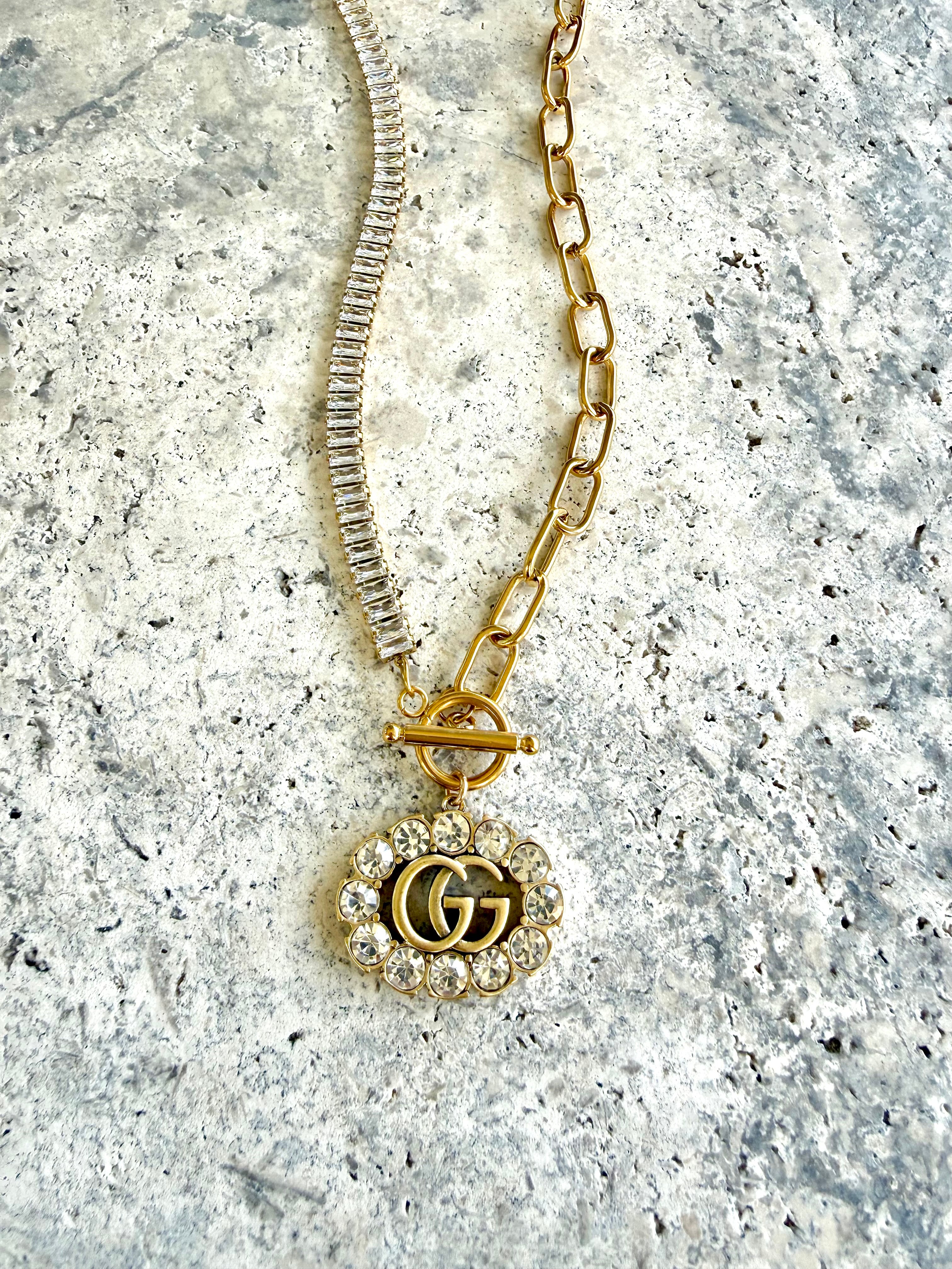 GG Half CZ Necklace