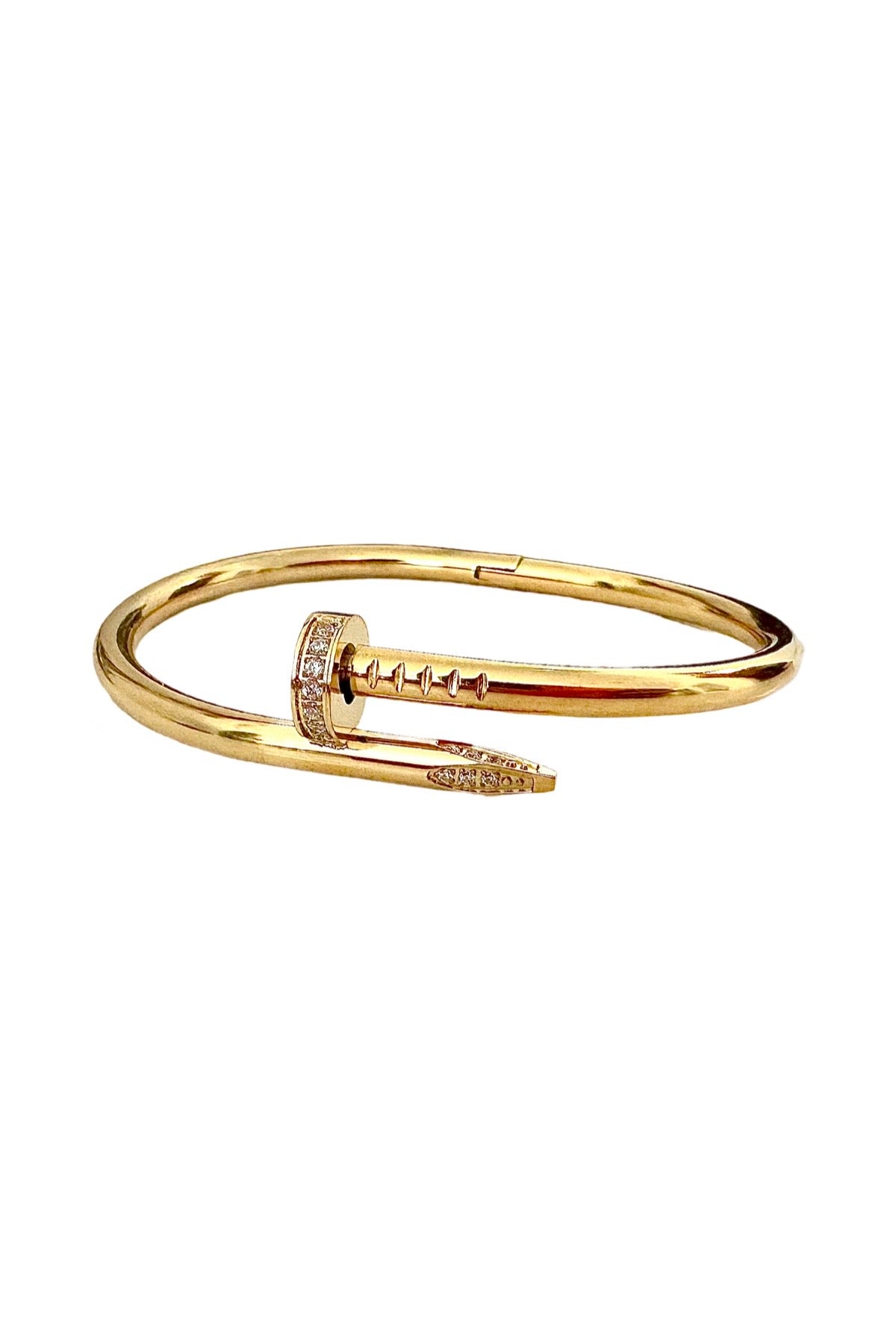 Gold Crystal Nail Bracelet