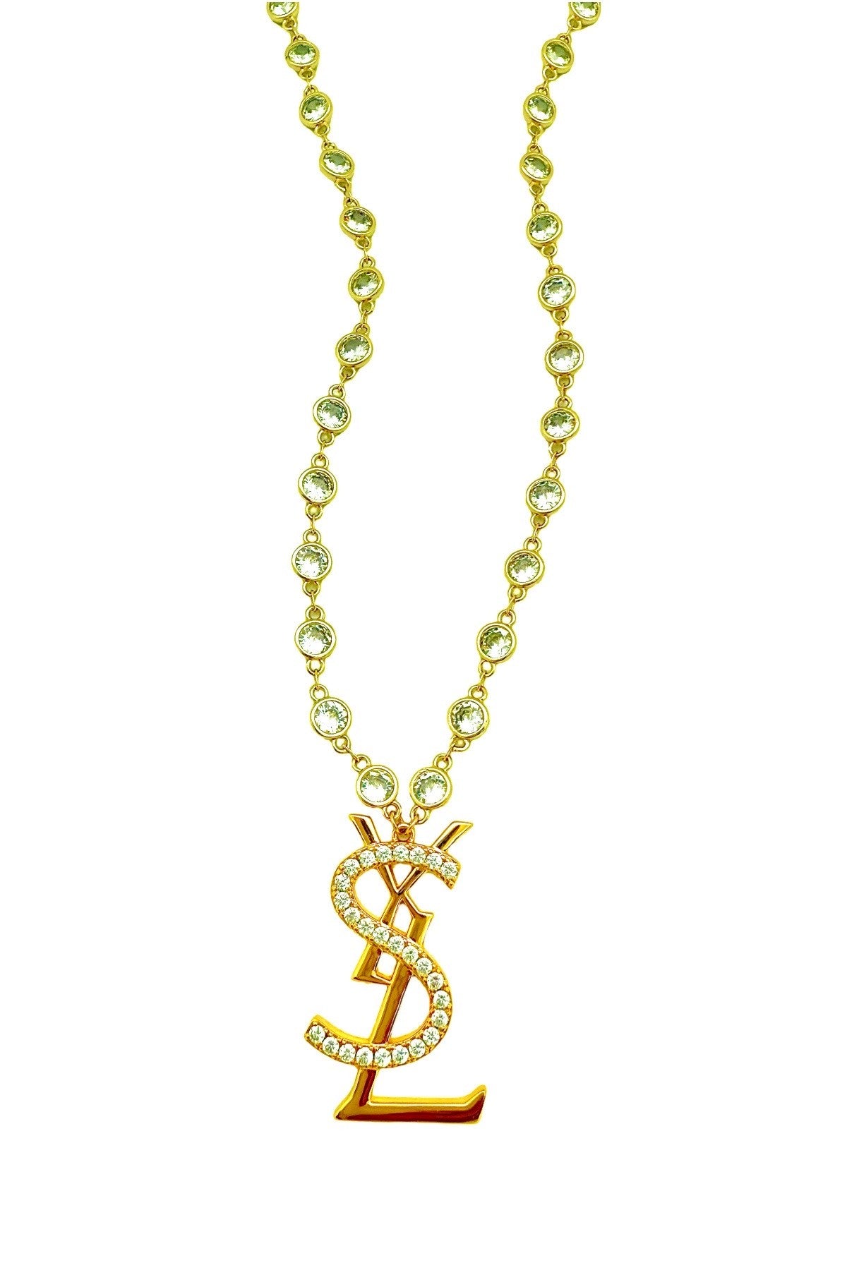 Large Saint CZ Necklace