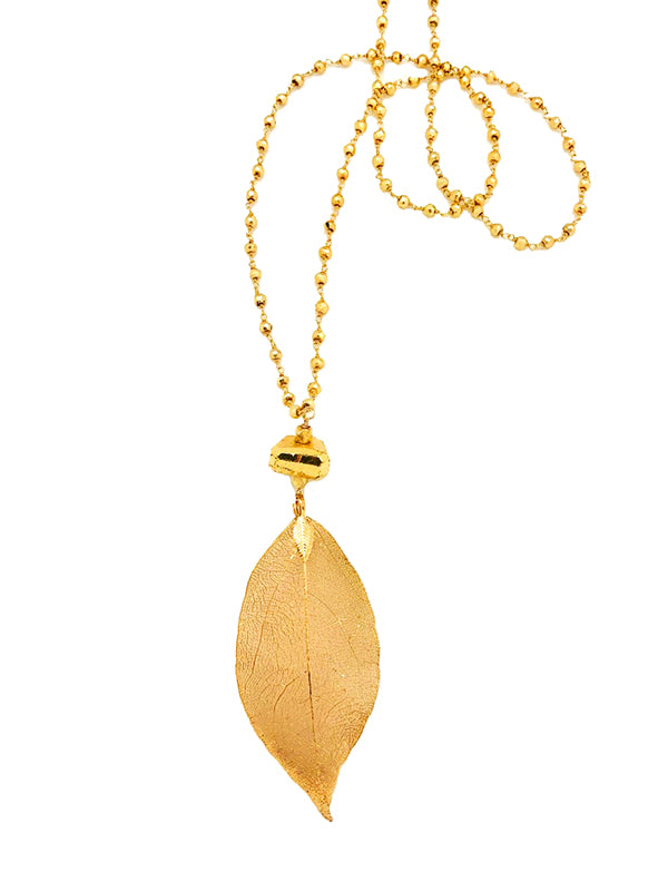 Golen Leaf Necklace