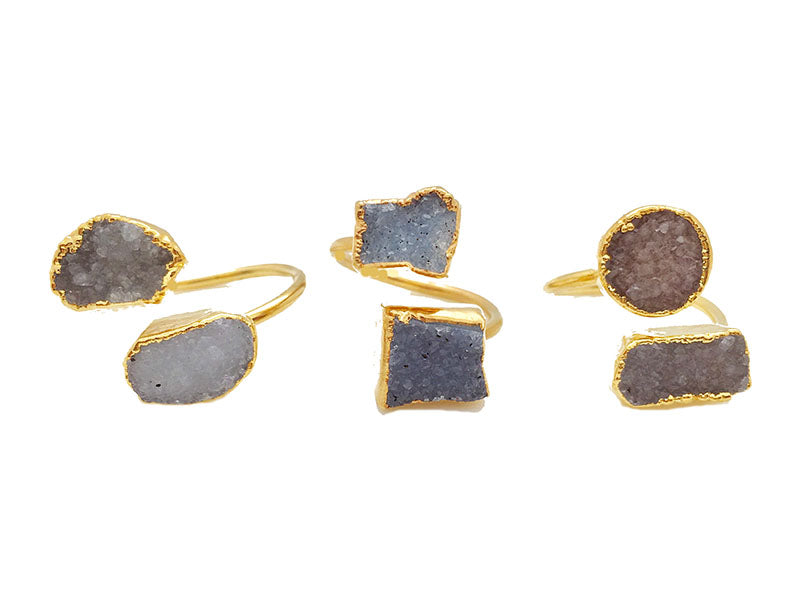 DOUBLE DRUZY RING