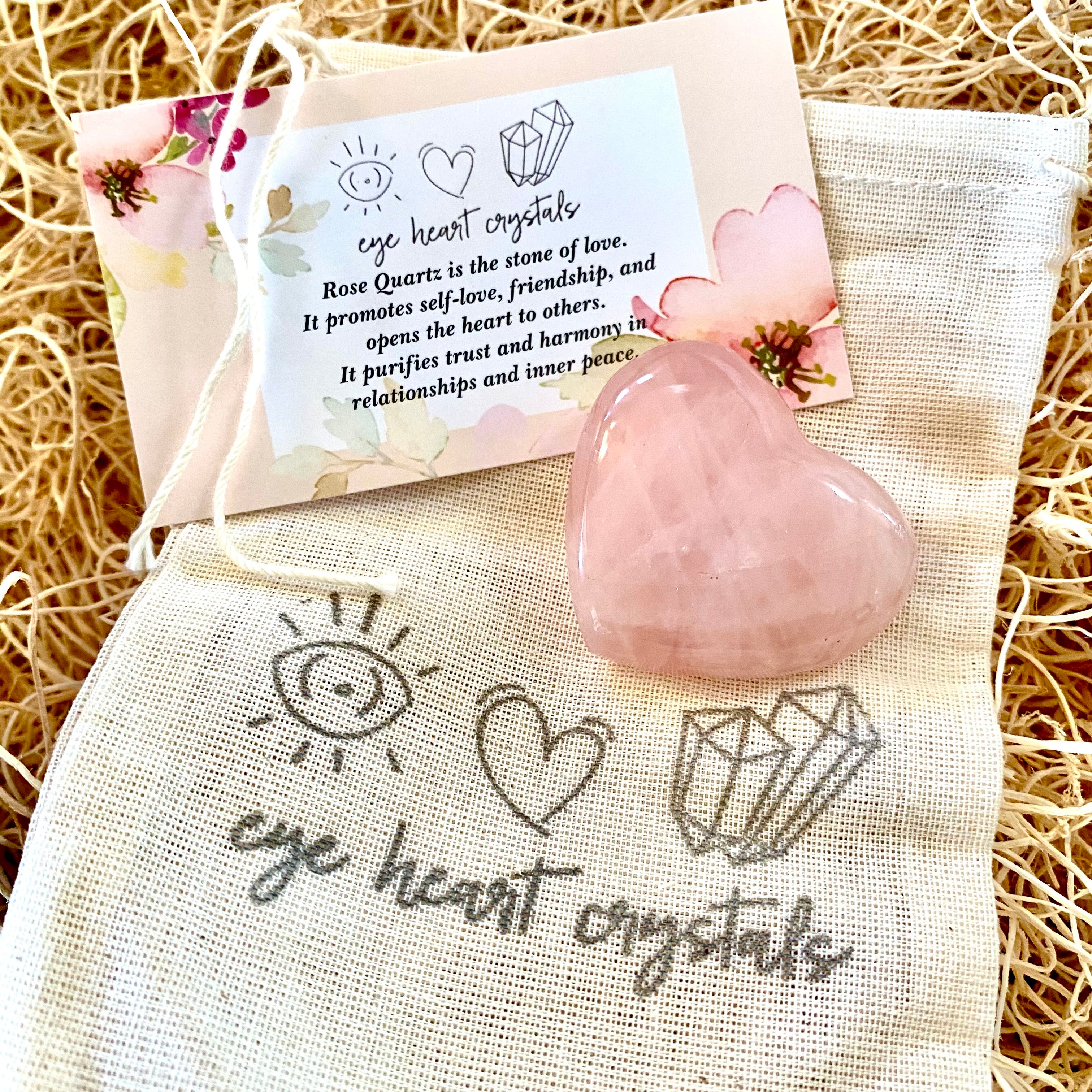 Rose Quartz Heart Stone