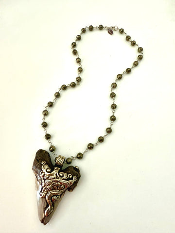 Shark Pyrite 2 Necklace