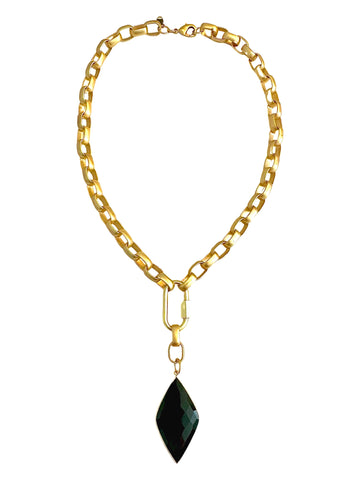 Diamond Onyx Necklace