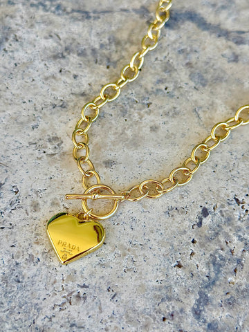 P-RAD Gold Heart Necklace