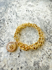 CC Gold Coin bracelet