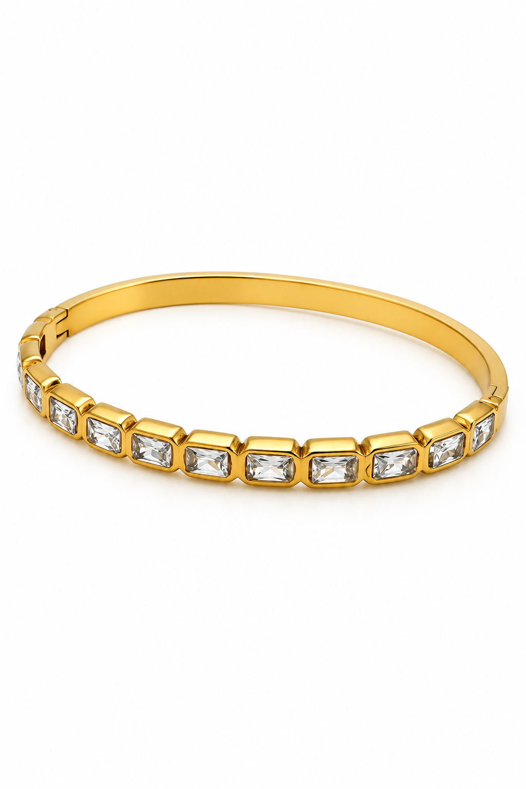 Rectangle Bezel Gem Bracelet