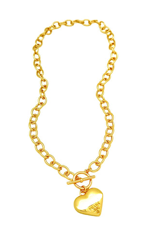 P-RAD Gold Heart Necklace