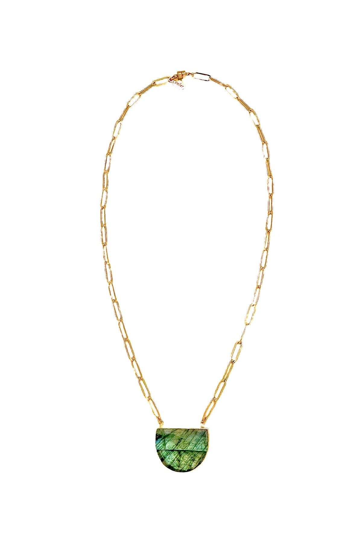 Half Moon Gemstone Necklace +5 stones