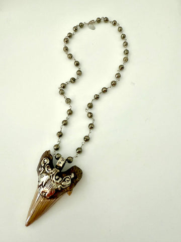 Shark Pyrite Necklace