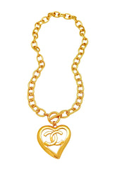 CC Large Gold Heart Necklace