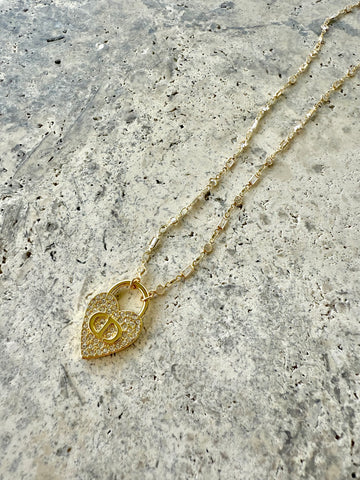 DR CZ Heart Necklace