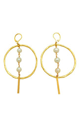Large Pearl Drop Earrings