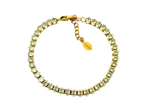 Oval CZ Tennis Bracelet