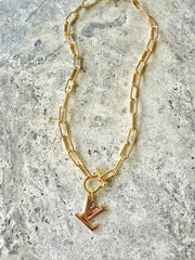 LV Classic Link Charm Necklace