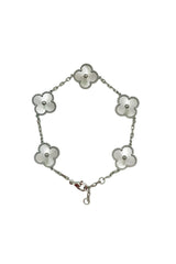 5 Silver Clover Bracelet
