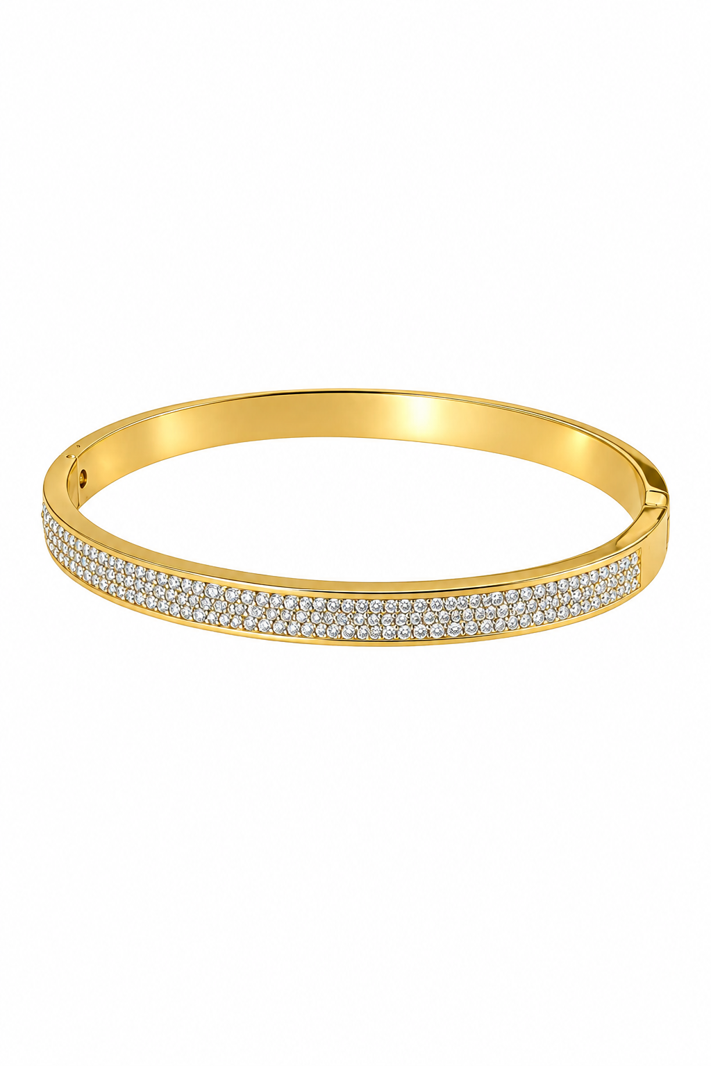 Pave Crystal Gold Bracelet