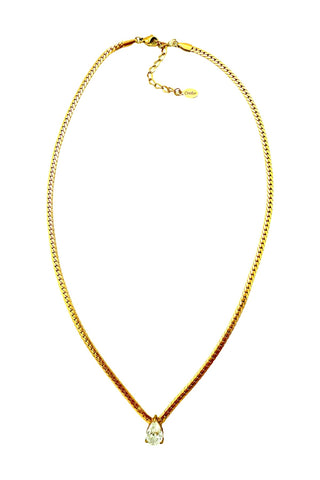 Teardrop Diamond Necklace