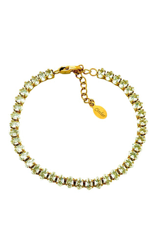 Oval CZ Tennis Bracelet