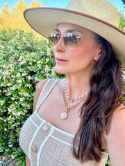 CC Golden Medallion Necklace
