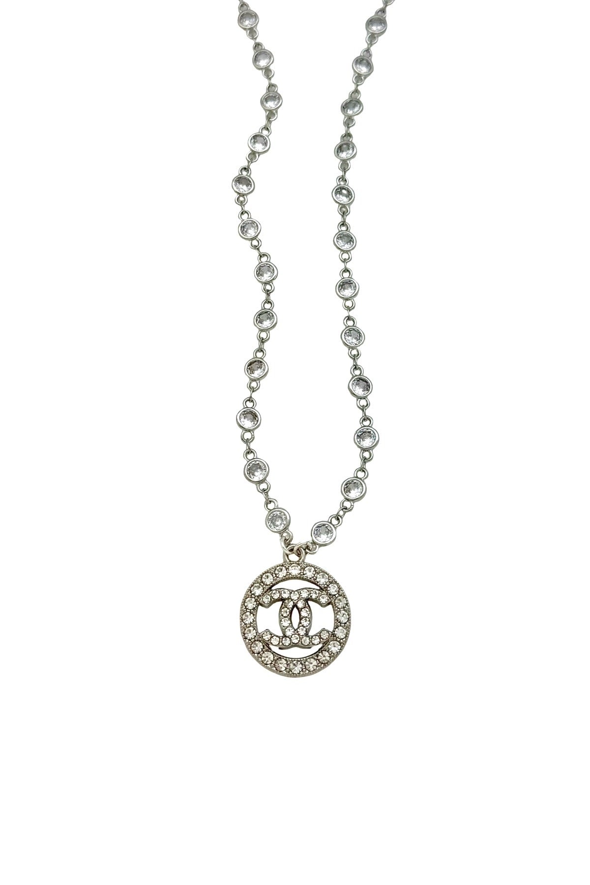 CC Silver CZ Necklace