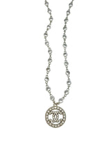 CC Silver CZ Necklace