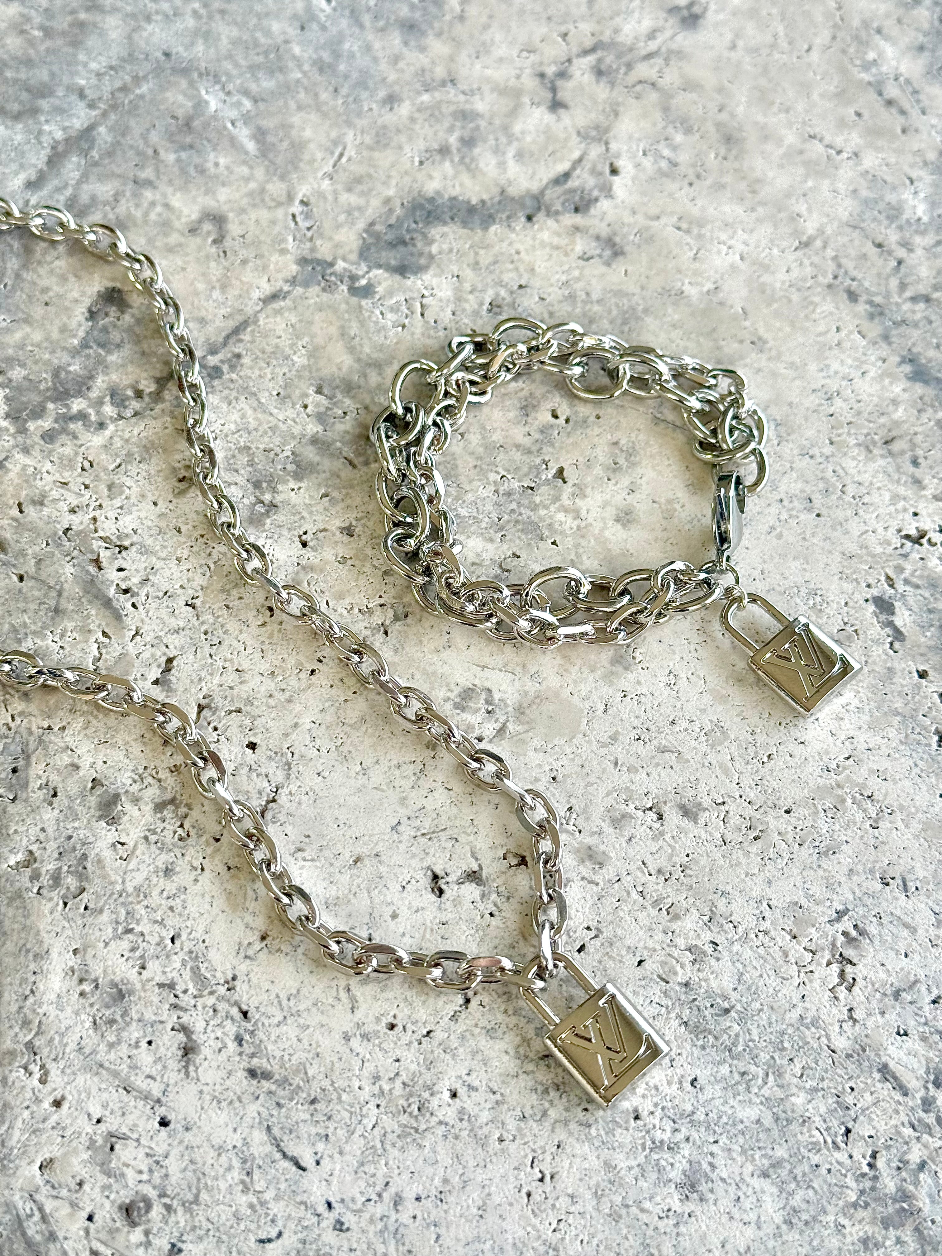 LV Silver Lock bracelet