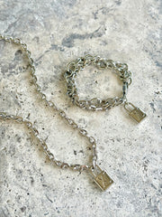 LV Silver Lock bracelet