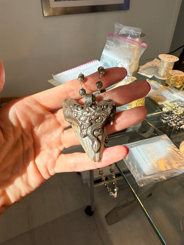 Shark Pyrite 2 Necklace
