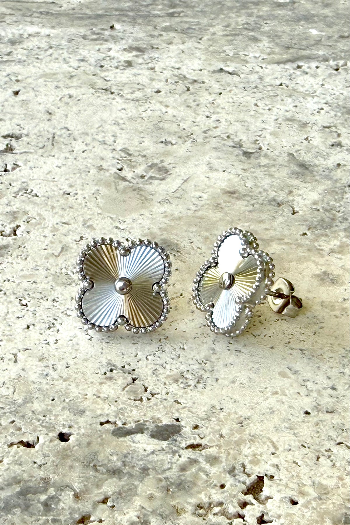 Silver Clover Earrings