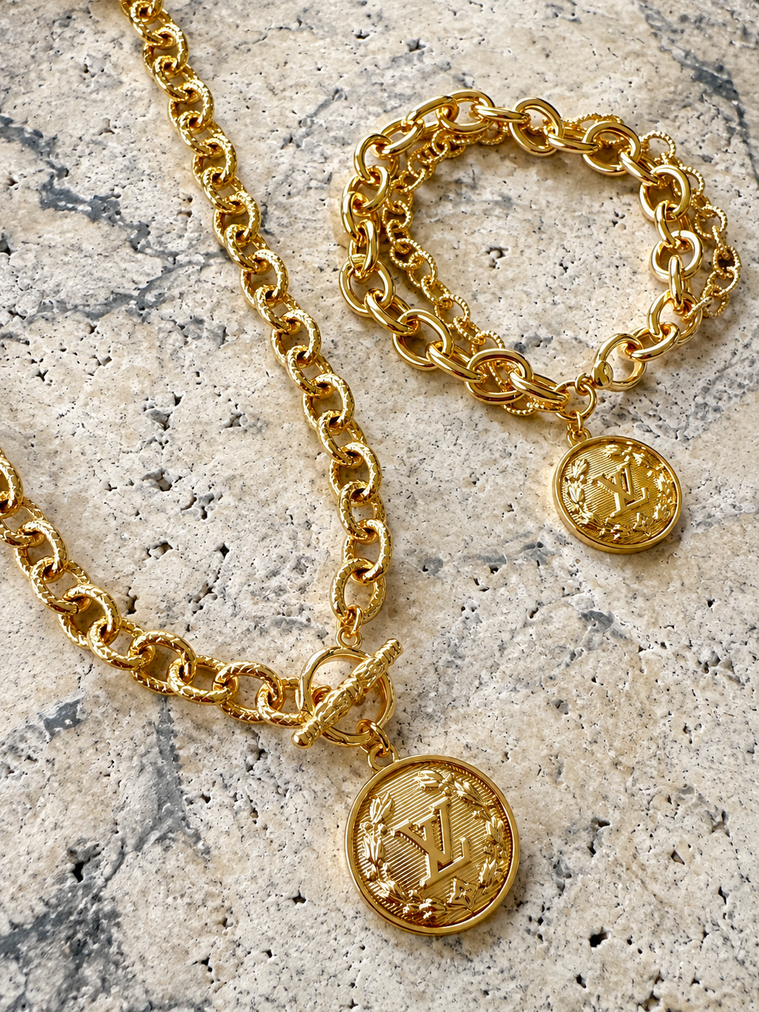 LV Gold Coin bracelet