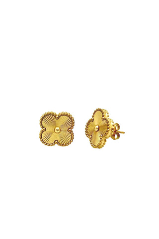 Gold Clover Earrings
