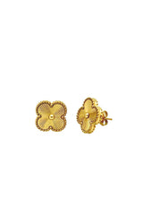 Gold Clover Earrings
